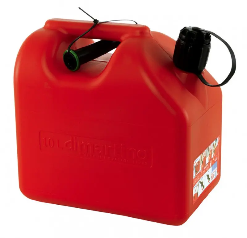 Lightweight Plastic Gas Canister With Built-In Spout And Safety Lock 2