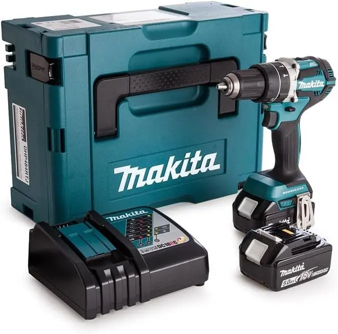 Makita Dhp484Rtj 18V Cordless Drill/Driver – 3-Ah Battery Compatible, Brushless 1