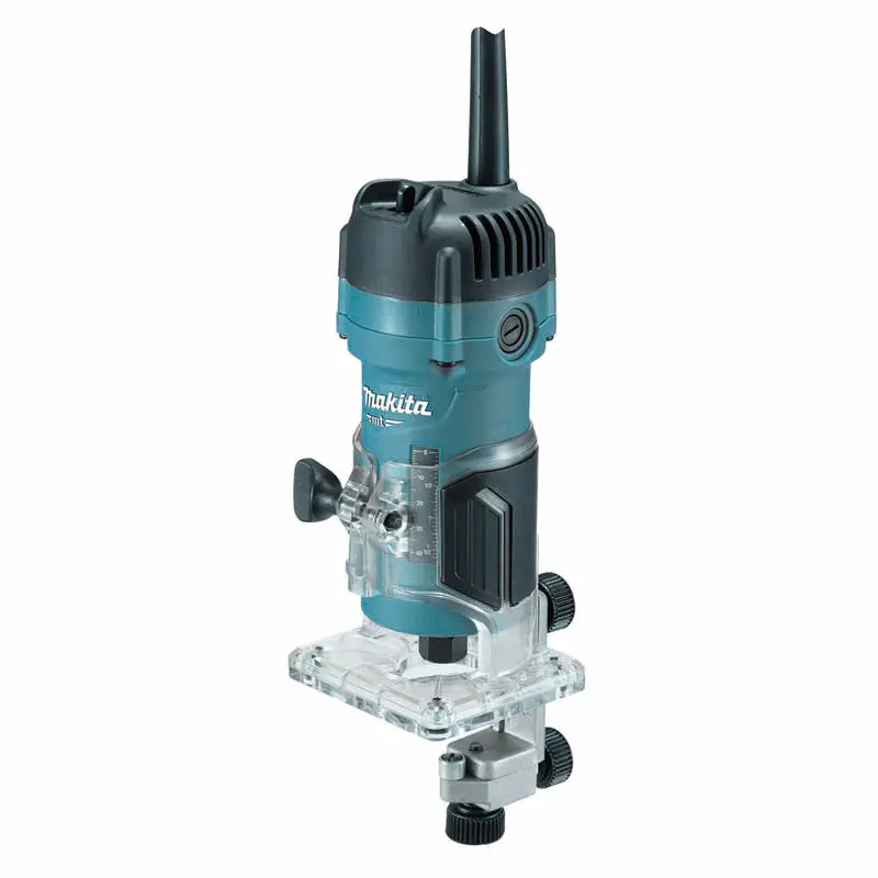 Makita M3700B 530W Compact Router – Ideal For Edging & Trim Work, Lightweight & Balanced 1
