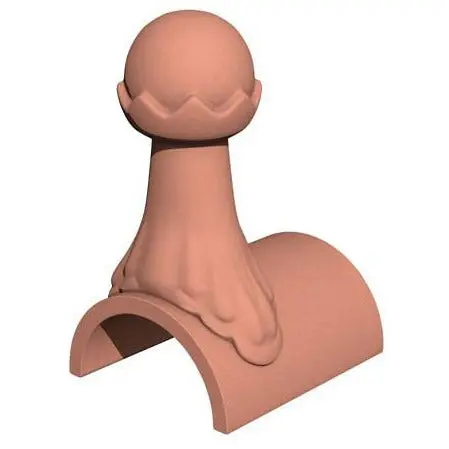 Marley Ball Top Roof Finial – Decorative Concrete Cap 1