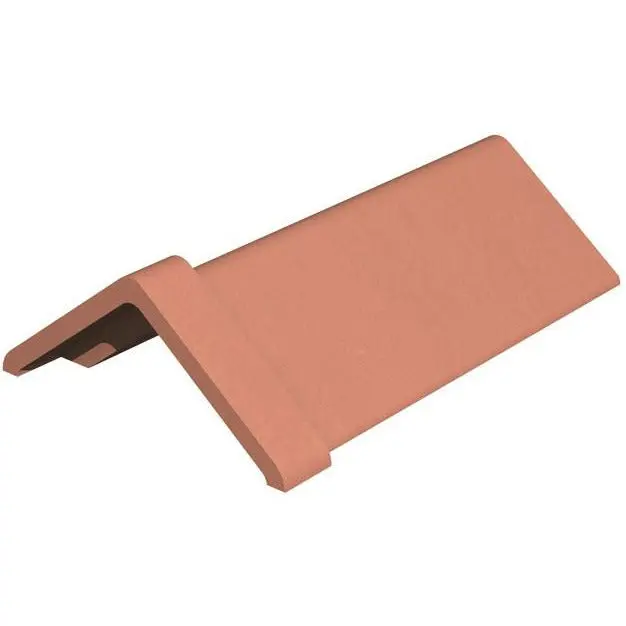 Marley Clay 450Mm Capped Angle Ridge – Red Smooth Finish 1