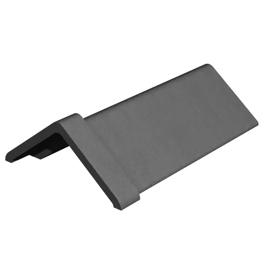 Marley Clay 450Mm Capped Angle Ridge – Slate Black Finish 1