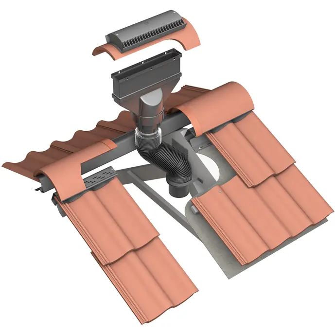 Marley Concrete Ridge Vent Terminal – Integrated Airflow Solution For Roof Ridges 1