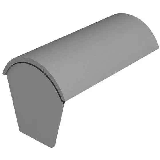 Marley Concrete Segmental Stopend Ridge Tile – Traditional Roof Edge Finish 1