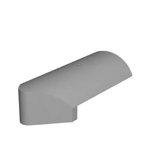 Marley Concrete Third Round Stopend Hip Tile – Traditional Roof Finish 1