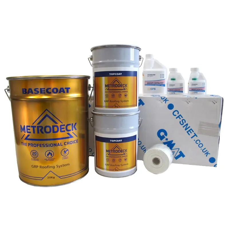 Metrodeck Grp Fibreglass Roofing Kit – 450Gsm Matting, Covers 16M² 1