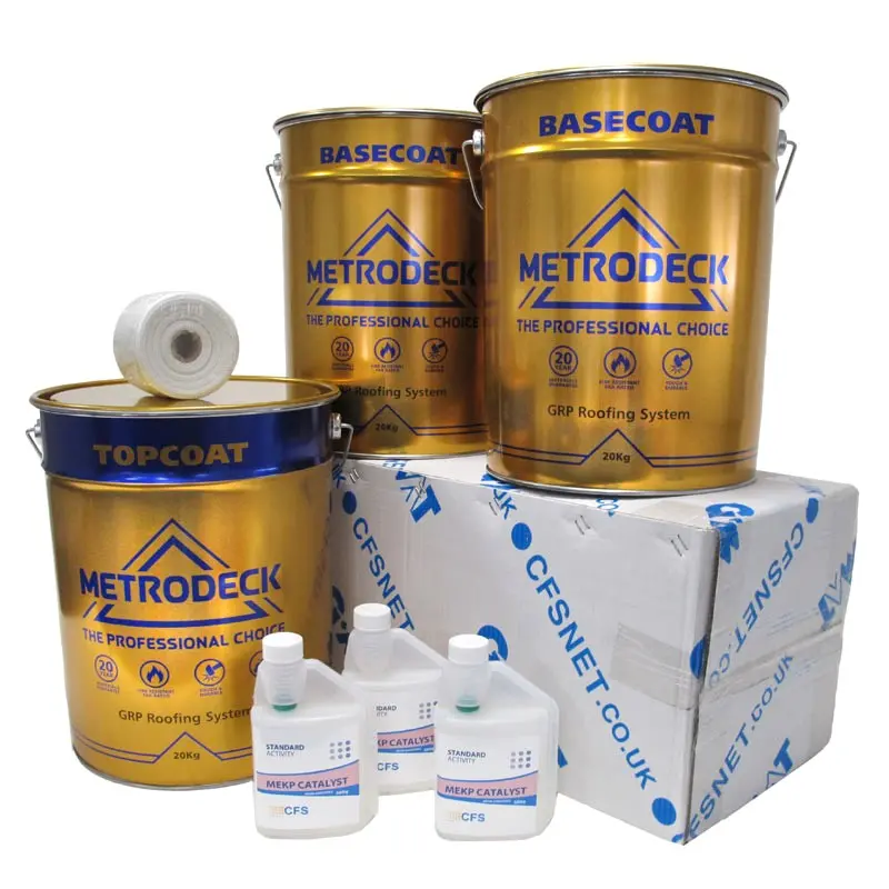 Metrodeck Grp Fibreglass Roofing Kit – 450Gsm Matting, Covers 30M² 1