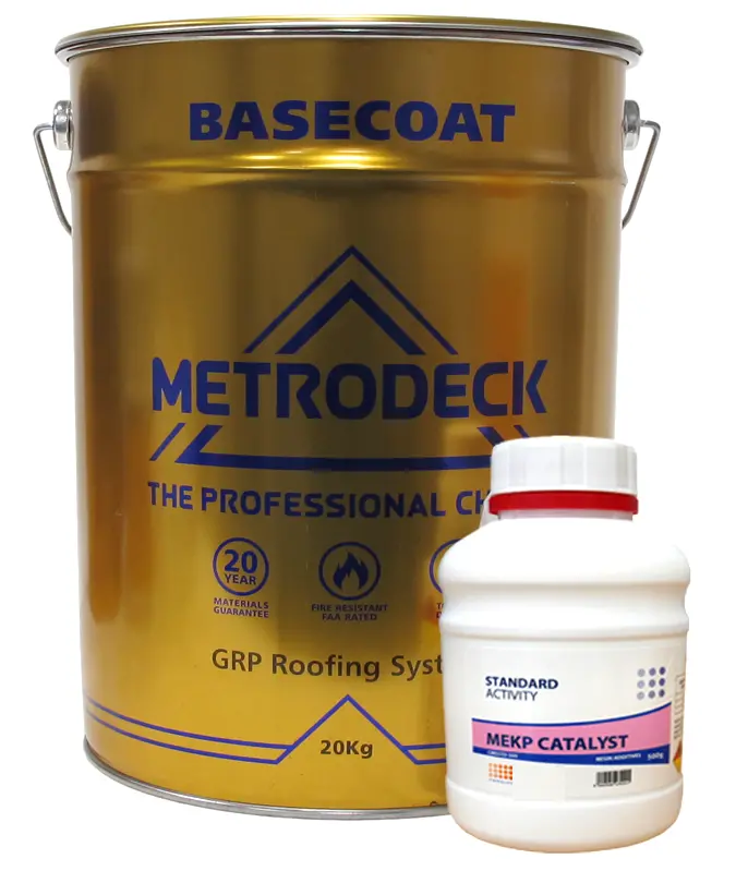 Metrodeck Grp Roofing Base Resin – 20Kg Reinforced System With Catalyst 1