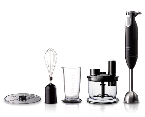 Panasonic 600W Stick Blender With Whisk & Chopper Accessories 1