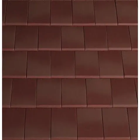 Planum Low-Pitch Clay Roof Tile – 10°, Burgundy Shade 1