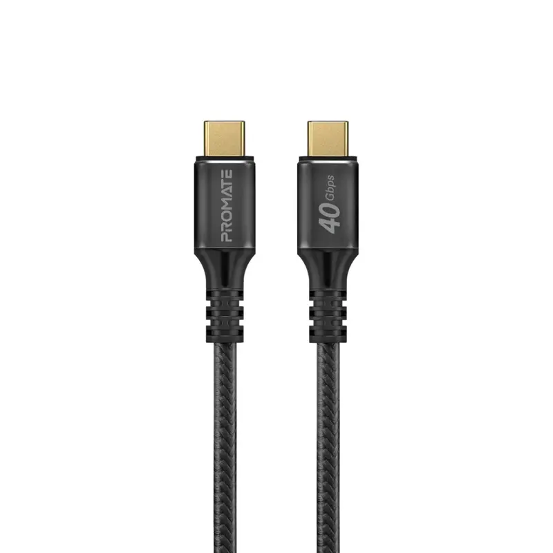 Promate 2-Meter Usb-A To Usb-A Charging Cable: High-Durability Braided Design For Fast Charging 1