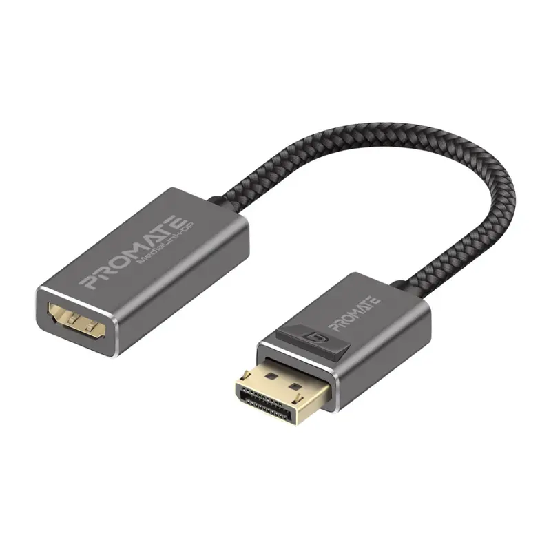 Promate Usb-C To Hdmi Adapter – 4K Uhd Video Output With Nylon-Braided Cable Included 1