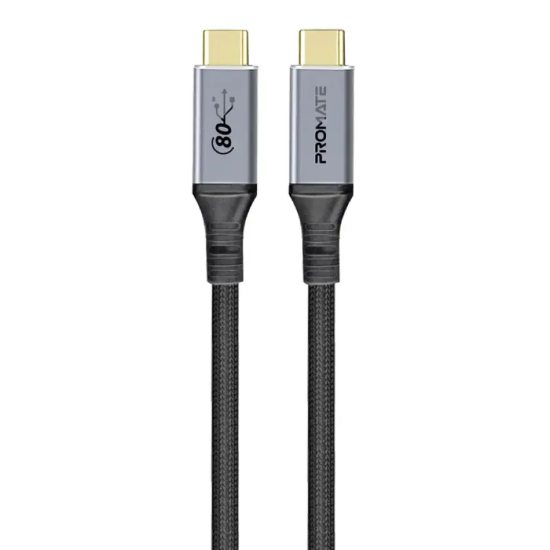 Promate Usb4 Cable: 80Gbps Data Transfer, 240W Power Delivery, And Native 8K Video Support 1