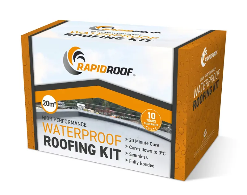 Rapidroof Waterproofing Kit – Coverage For 20 M² Flat Roof Application 1