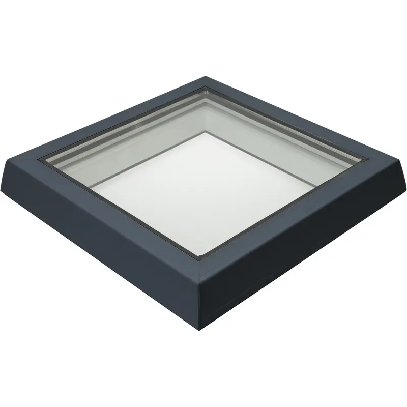 Raylux Flat Glass Rooflight Top Cover – Grey, Builder’S Upstand Fit 1