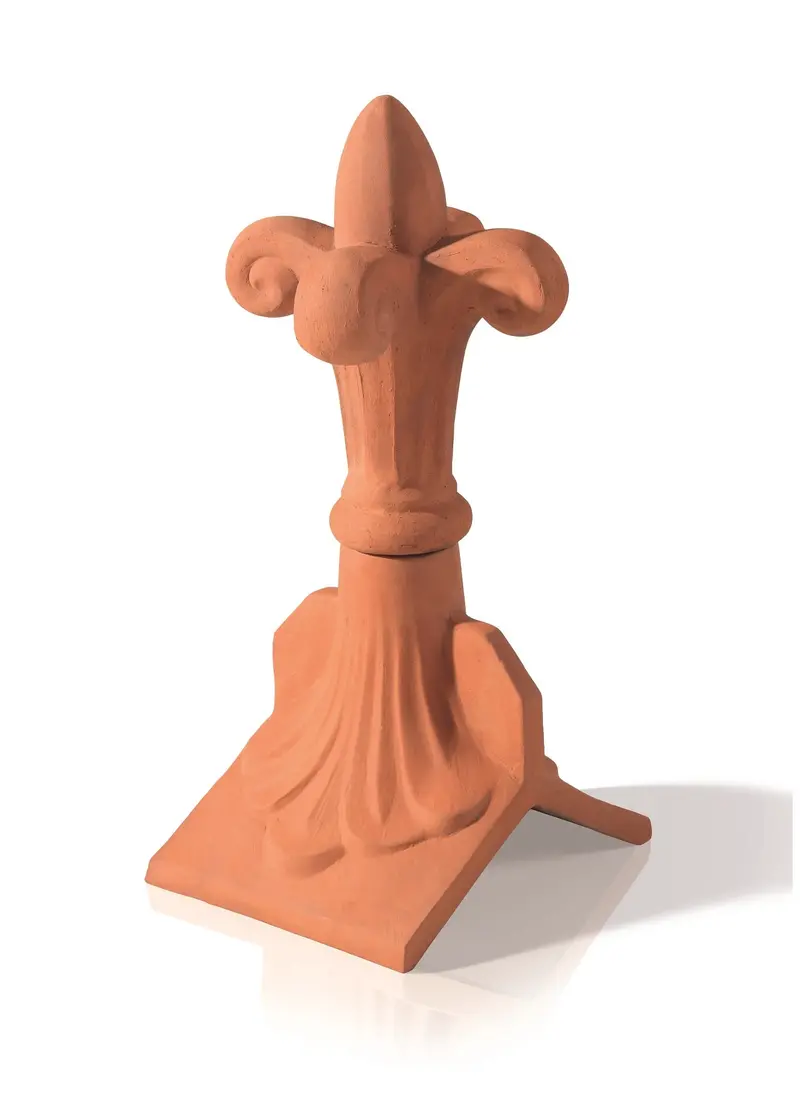 Redbank Clay Fleur-De-Lys Gable End Finial 1