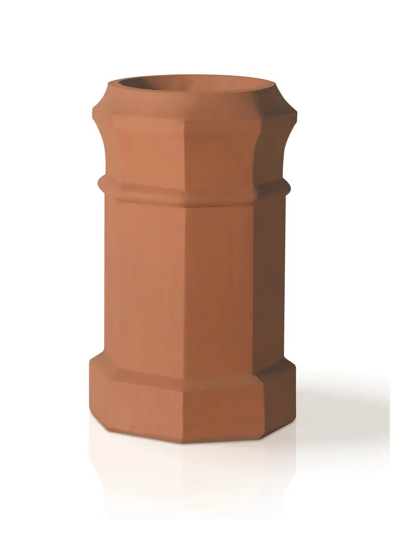 Redbank Plain Octagon Chimney Pot – Classic Clay Roof Pot (List No. 79) 1