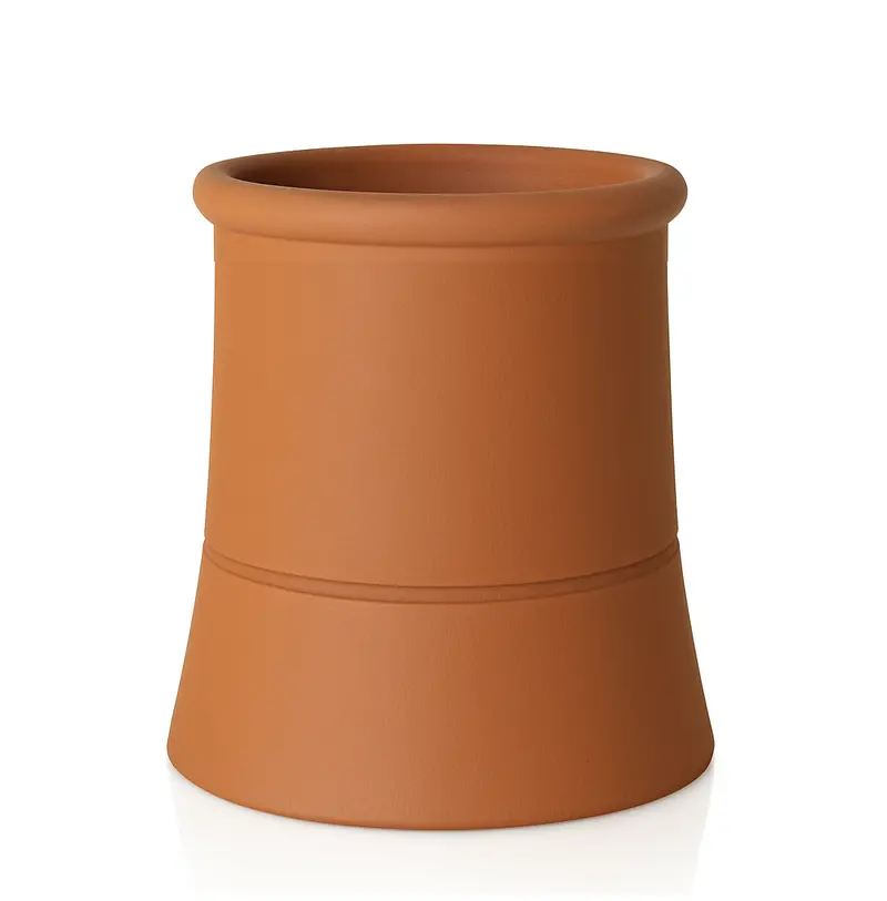 Redbank Red Roll Top Chimney Pot – 300Mm Height 1