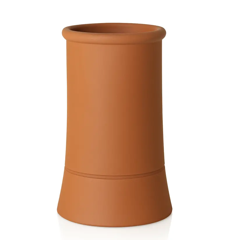 Redbank Red Roll Top Chimney Pot – 600Mm Height 1