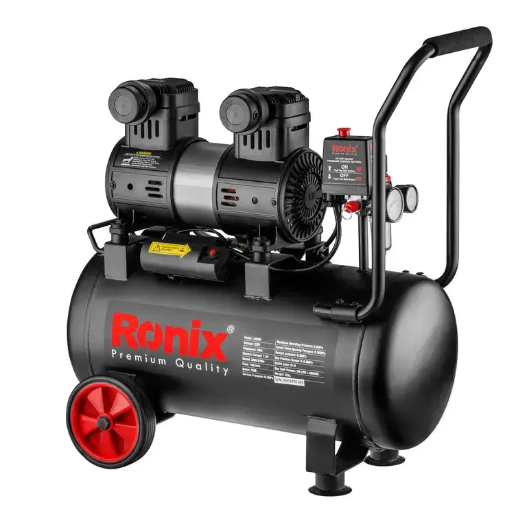 Ronix 50L Vertical Air Compressor – Quiet, Efficient Tank For Pneumatic Tools 1