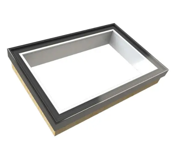 Roofglaze Skyway Fixed Flat Glass Rooflight With Thermally Insulated Timber Kerb 1