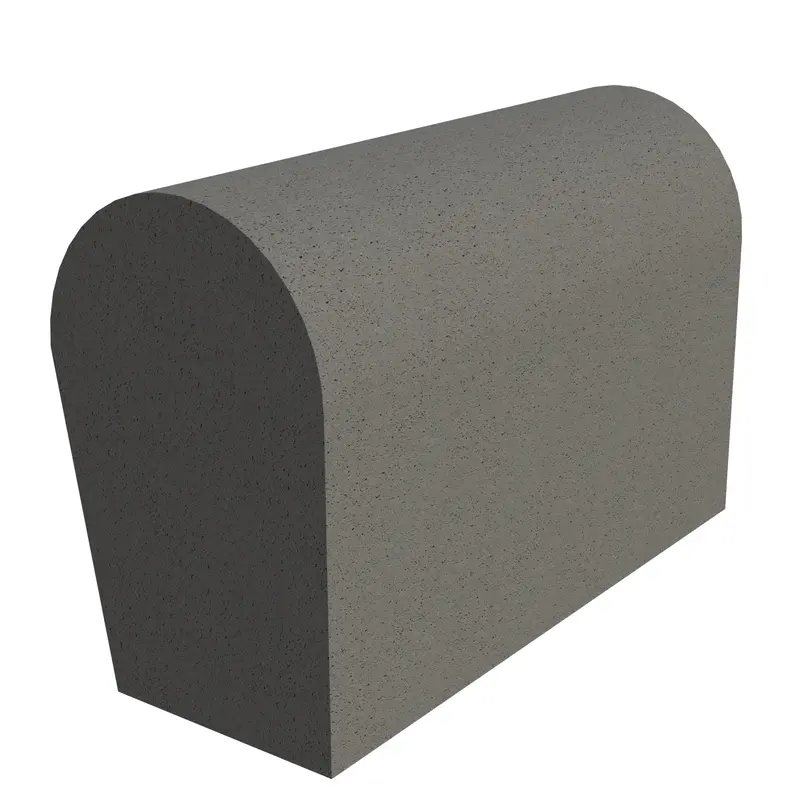 Sandtoft Concrete Half-Round Mono Ridge Block End – Right-Handed 1