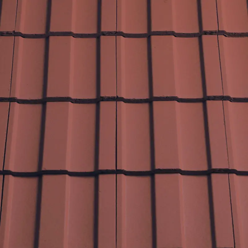 Sandtoft Lindum Smooth-Faced Roof Tiles – Terracotta Red 1