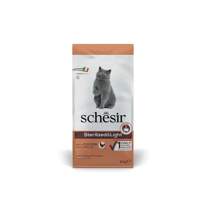 Schesir High-Protein Dry Cat Food – 10 Kg Bag, Enriched With Taurine, Epa, Dha, And Balanced Vitamins 1