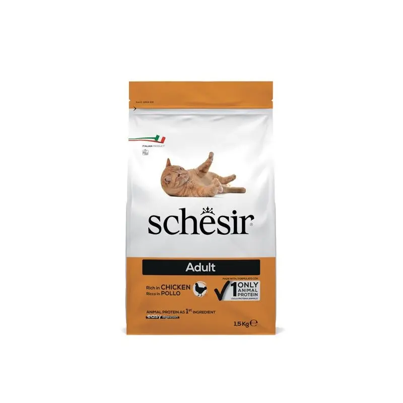 Schesir Natural Dry Cat Food – 6 X 1.5 Kg, Specially Formulated For Kittens With Essential Omega-3 Fatty Acids 1
