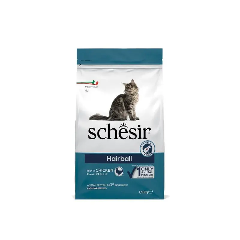 Schesir Premium Dry Cat Food For Adult Cats – 6 X 1.5 Kg Pack, Rich In Taurine, Omega-3, And Dha 1