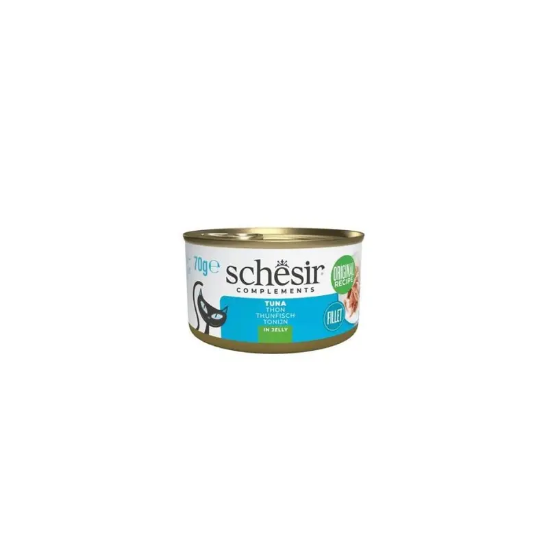 Schesir Wet Cat Food – 12 X 70 G Tuna Pate, Enriched With Taurine And Biotin For Skin & Coat Health 1