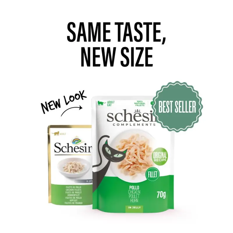 Schesir Wet Cat Food – 12 X 70G Pouches (Tuna In Jelly, Light Texture, Easy-Digestion Formula) 1