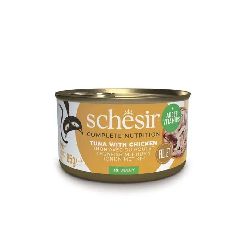 Schesir Wet Cat Food – 12 X 85 G Tuna Pate, With Added Vitamins, Taurine, And Tuna Flavor 1