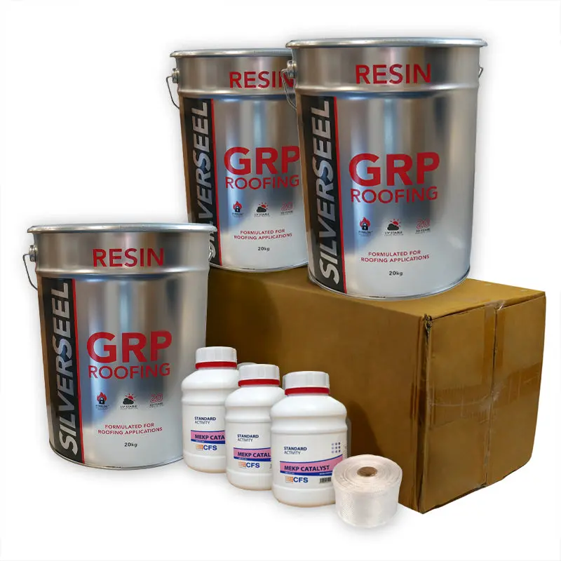 Silverseel Grp Fibreglass Roofing Kit – 450Gsm Matting, Covers 30M² 1