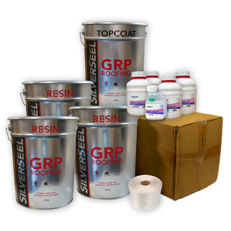 Silverseel Grp Fibreglass Roofing Kit – 450Gsm Matting, Covers 40M² 1