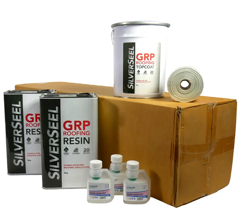 Silverseel Grp Fibreglass Roofing Kit – 450Gsm Matting, Covers 7M² 1