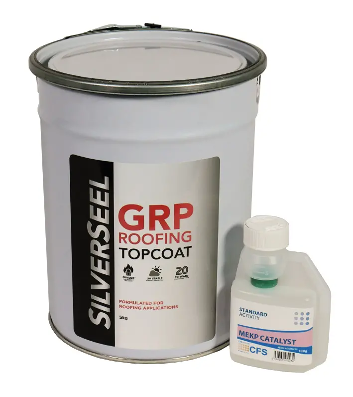 Silverseel Grp Roofing Topcoat – 5Kg Tinted Finish With Catalyst 1