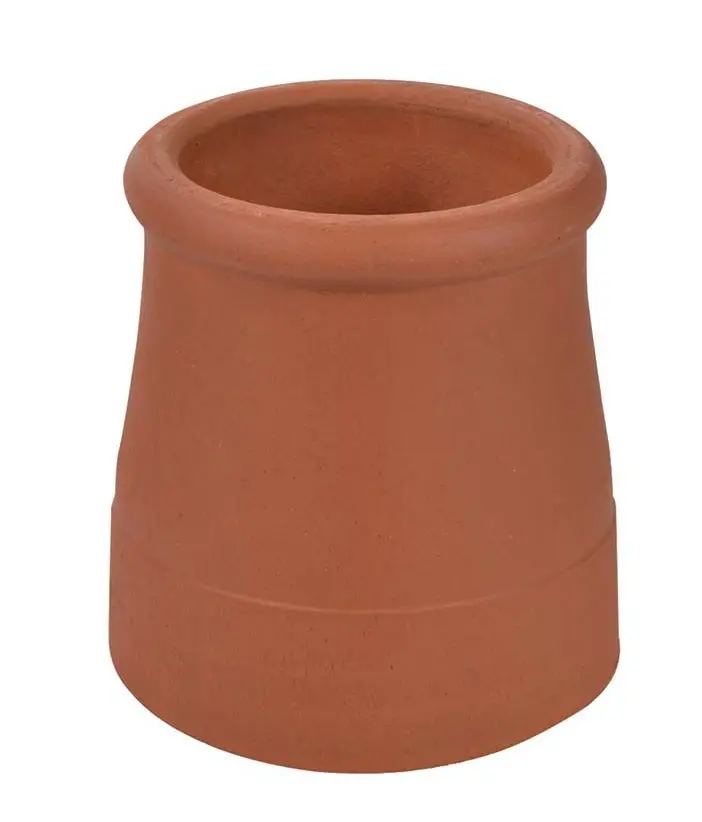 Slimline Red Clay Roll-Top Chimney Pot By W T Knowles – 300 Mm 1