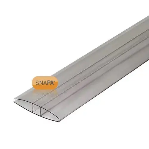 Snapa® Clear Polycarbonate H-Profile Connector 1