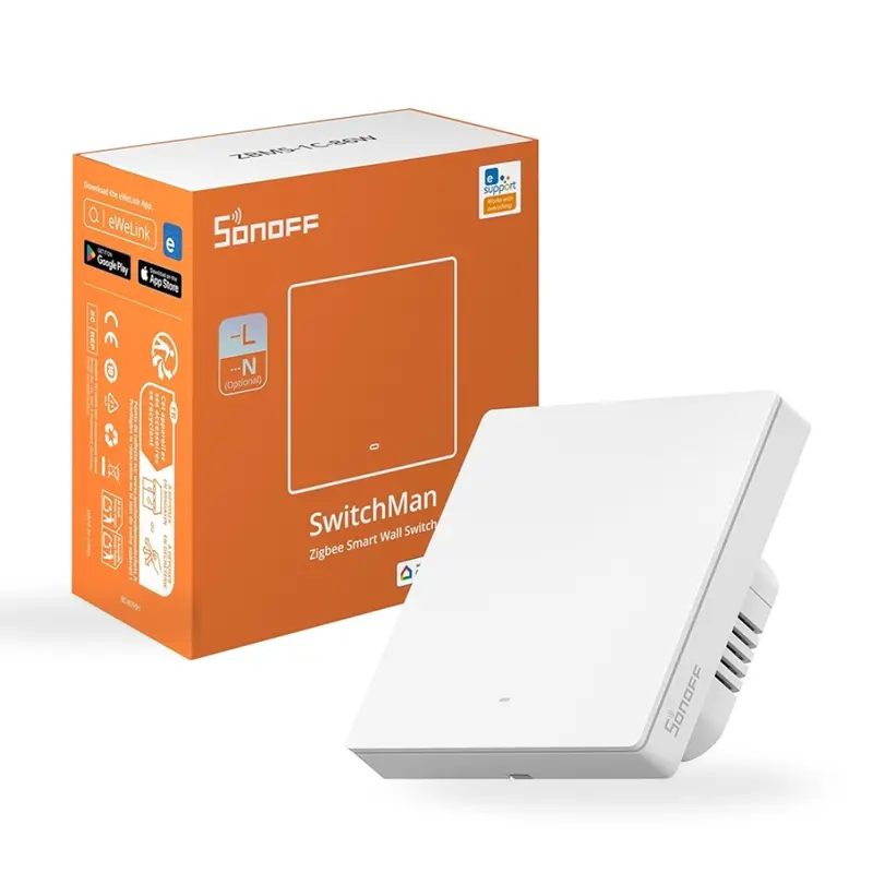Sonoff Zb Bridge 86W – Zigbee-Compatible Smart Switch With Remote Control & Energy Monitoring 1