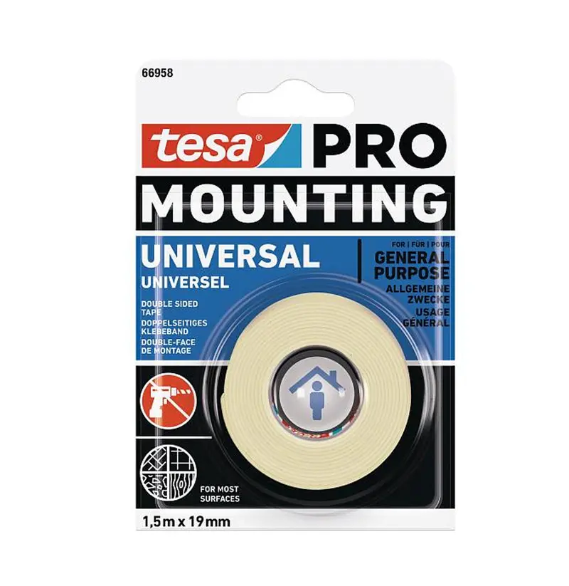 Tesa Extra-Strong Double-Sided Foam Tape For Versatile Mounting 1