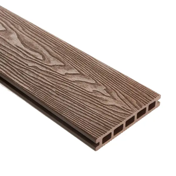 Triton Double-Sided Brown Composite Decking Board (3M) 1