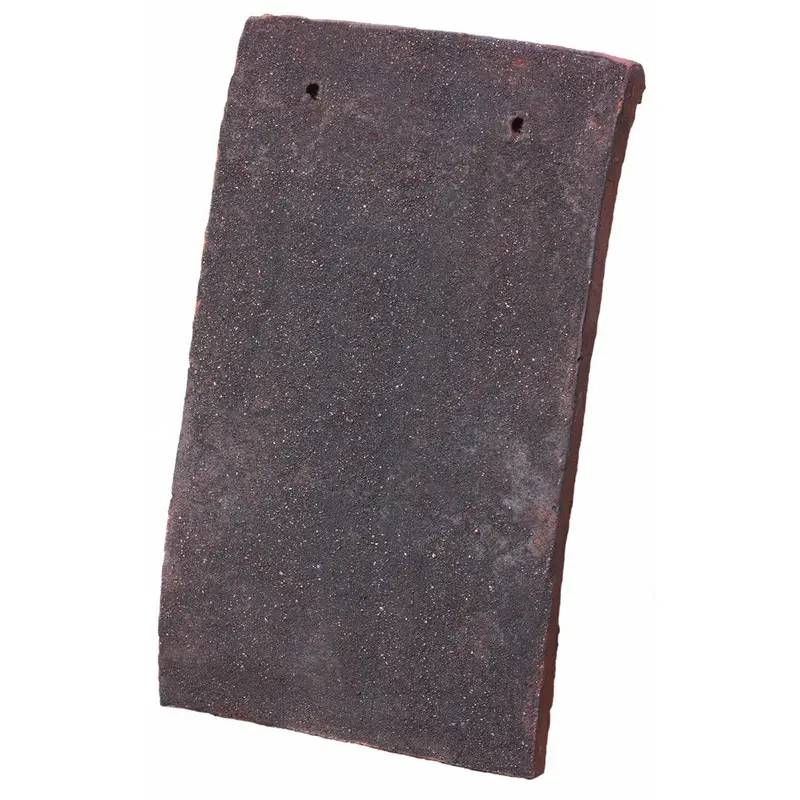 Tudor Dark Antique Handmade Clay Plain Roof Tile 1