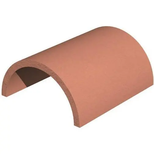 Tudor Traditional Handmade Clay Half-Round Ridge Tiles 1