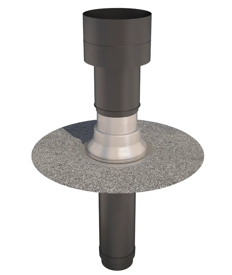 Ubbink Oft-1 Bitumen-Compatible Flat Roof Vent Terminal – 131Mm 1