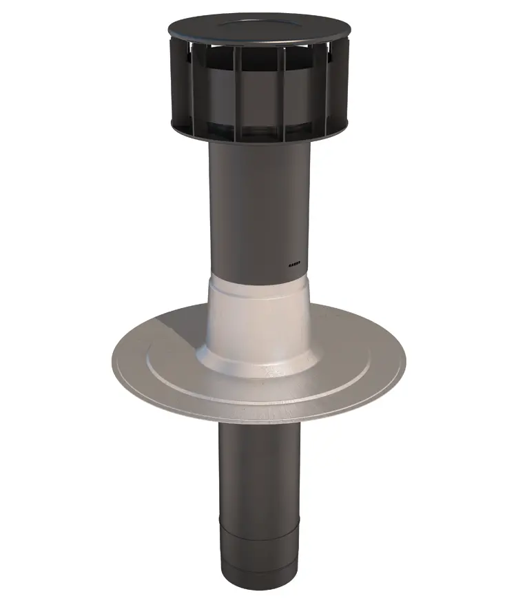 Ubbink Oft-4 Universal Twin-Wall Flat Roof Vent Terminal (166Mm) 1