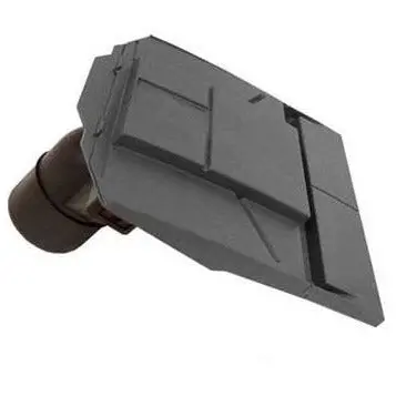Ubbink Ub37 In-Line Plain Tile Vent – 100 Mm Duct, Anthracite Finish 1