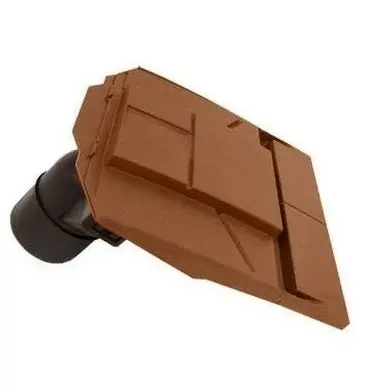 Ubbink Ub37 In-Line Plain Tile Vent – 100 Mm Duct, Sepia Finish 1