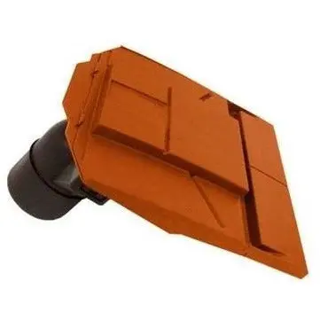 Ubbink Ub37 In-Line Plain Tile Vent – 100 Mm Duct, Terracotta Finish 1