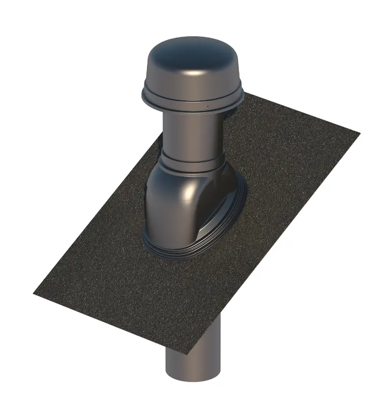 Ubbink Ub48 Insulated Universal Roof Vent Terminal – 180Mm (Tiles & Slate) 1